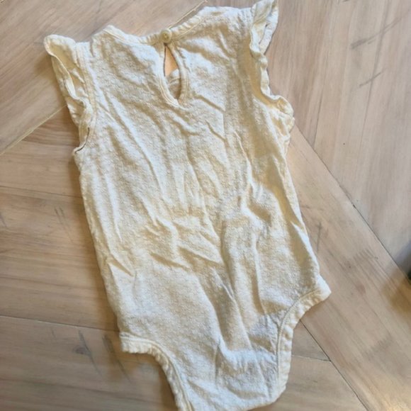 Olive Green Dress and Cream Onesie - Picture 4 of 6